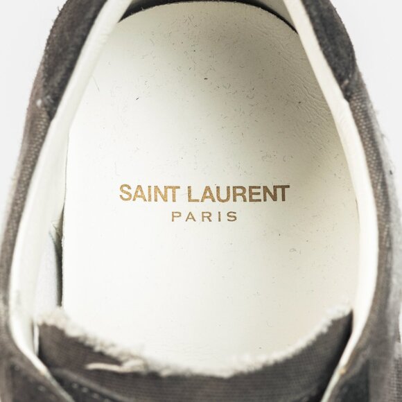 Saint Laurent Court Classic SL/06 "Black" Distressed Signature Low-Top Sneakers - Picture 11 of 12